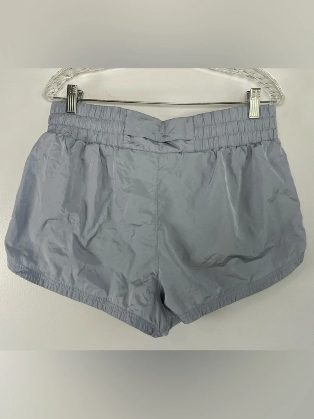 Varley Light Gray-Blue Kallin Athletic Running Shorts lined Size Large